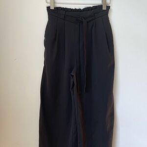 Black High-Waisted Trousers